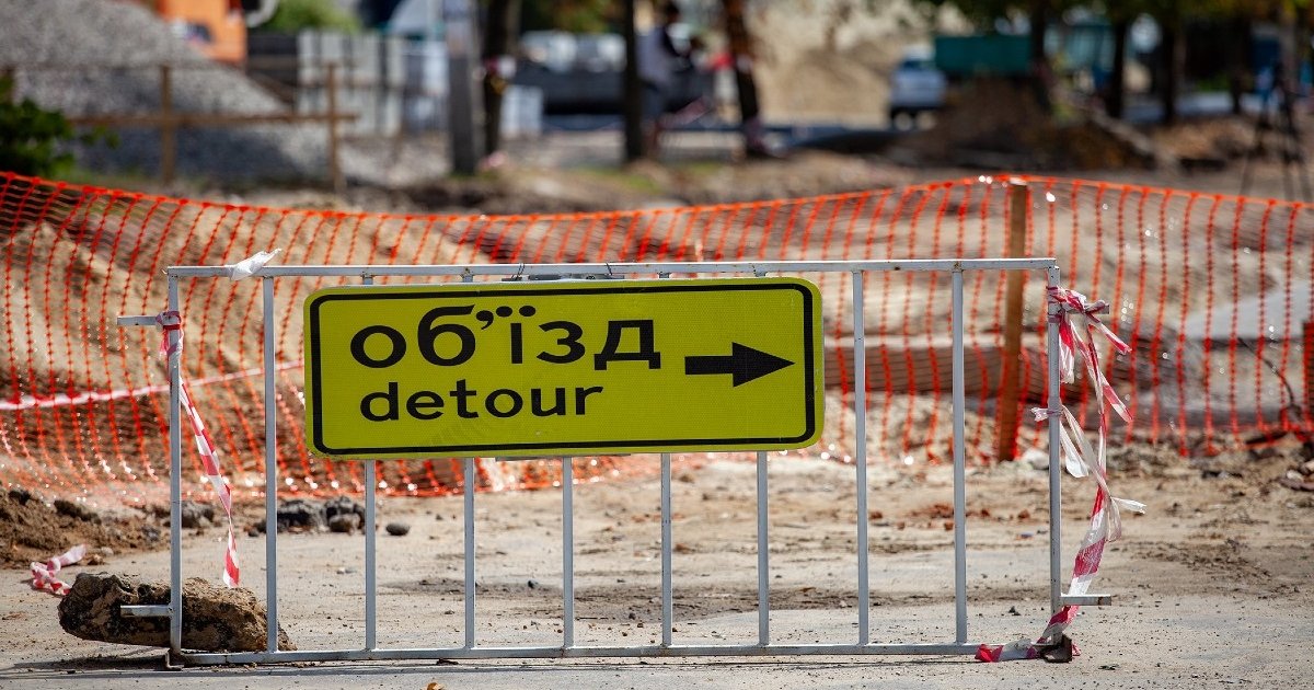 In Lwiw wird der Verkehr zwischen den Straßen Antonicha und Wernadsky für zwei Wochen unterbrochen.